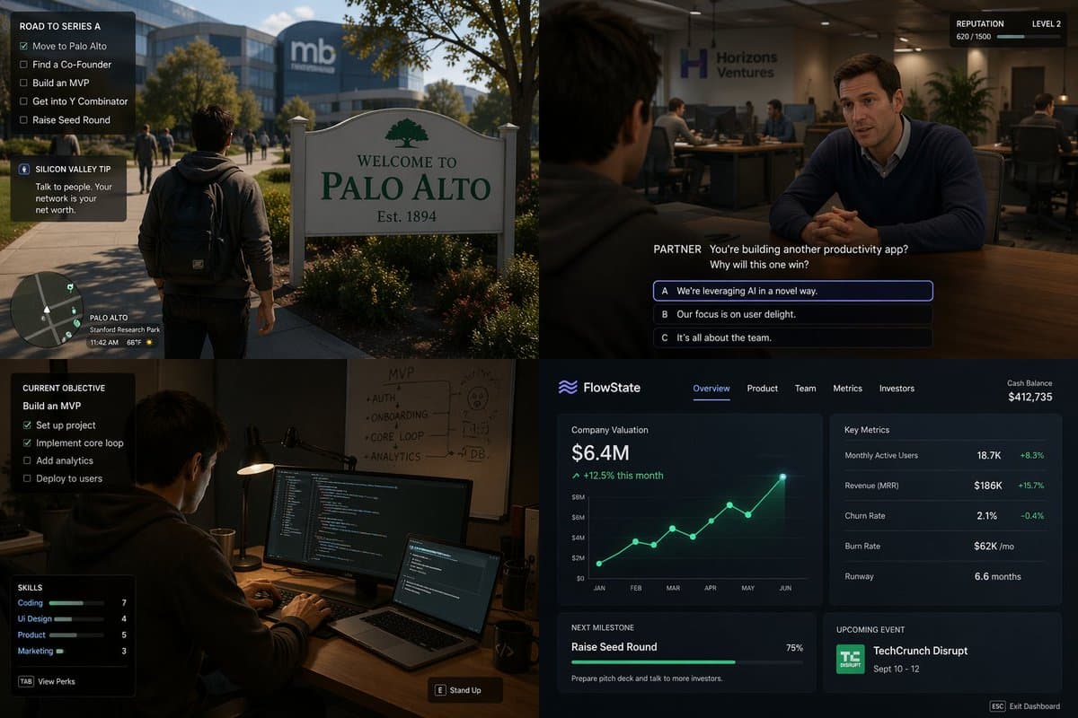 AI Conjures Silicon Valley‑styled AAA Game Screenshots