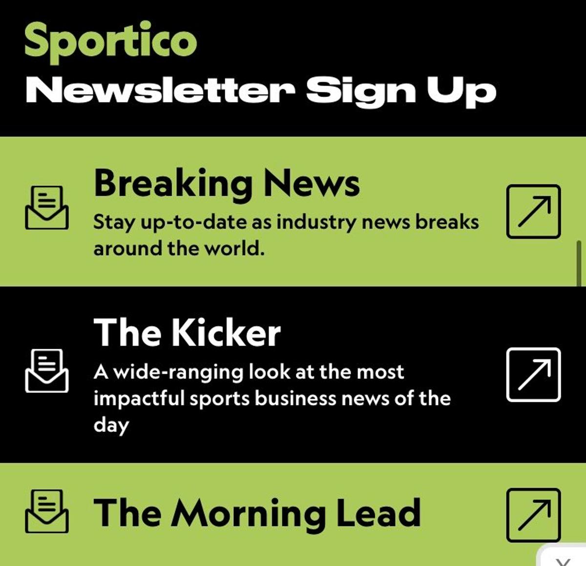 Saturday's Highlight Reel: Top Sports Business Stories