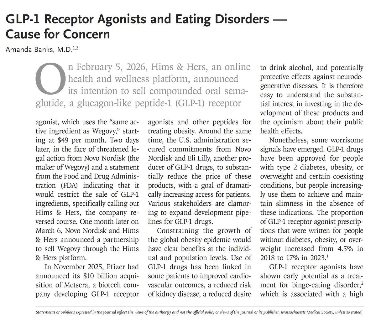GLP‑1 Drugs May Trigger New Restrictive Eating Disorders
