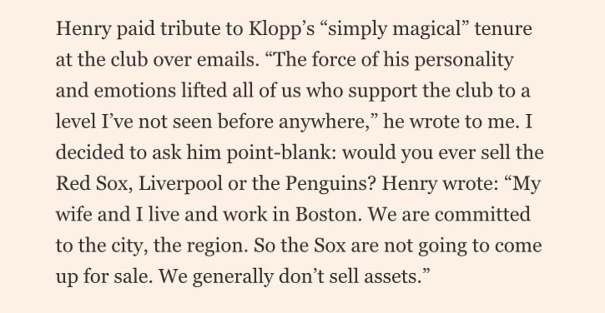 John Henry’s Final On‑record Stance: Never Sell Red Sox