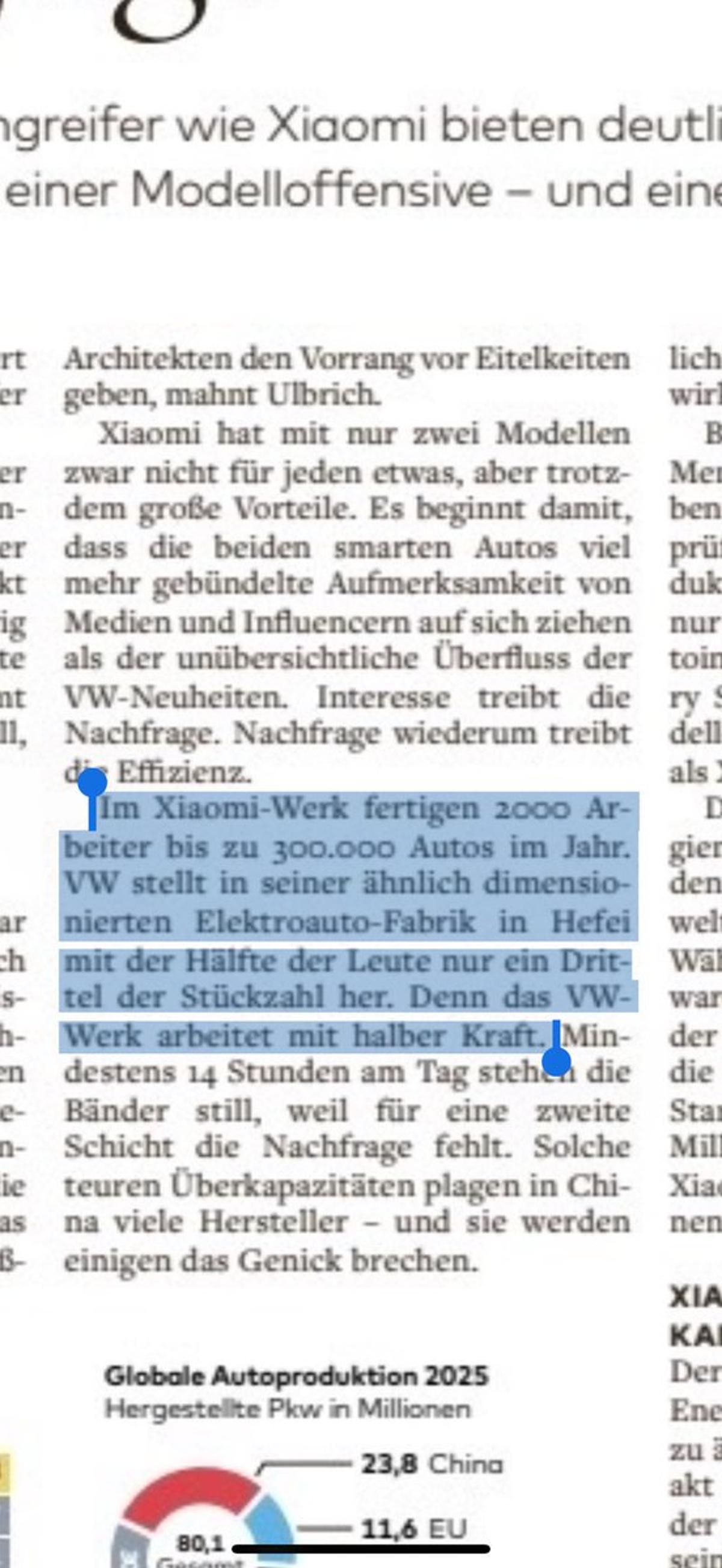 Xiaomi Outspeeds VW