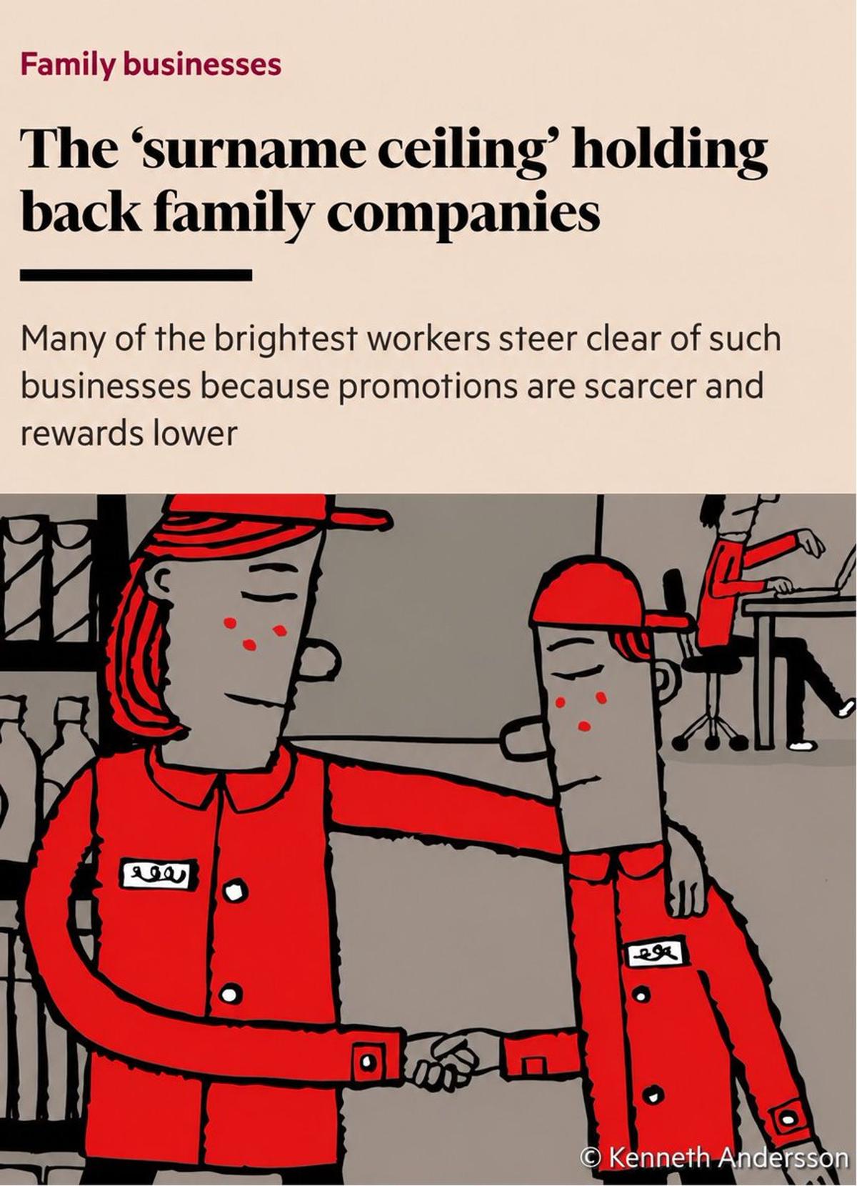 Family Firms' “Surname Ceiling” Blocks Top Executive Talent