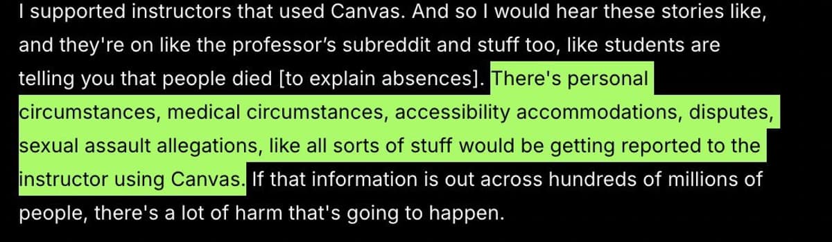 Canvas Breach Exposes Private Faculty‑student Disclosures