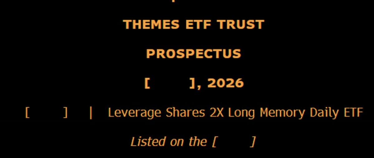 Memory ETFs Arrive: 2x DRAM Filing Signals Full Treatment