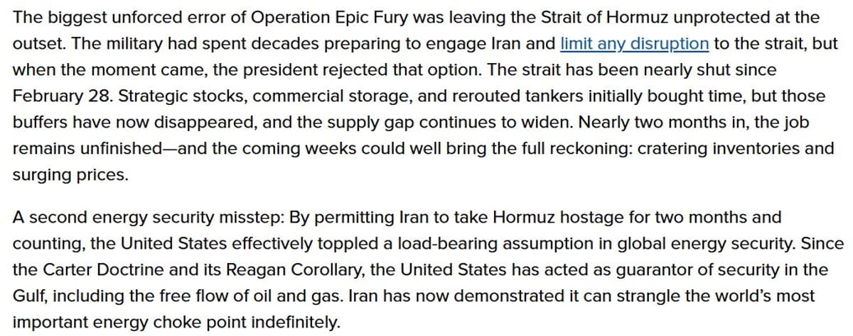 US Prioritization Assumption in Hormuz Conflict Proven Wrong