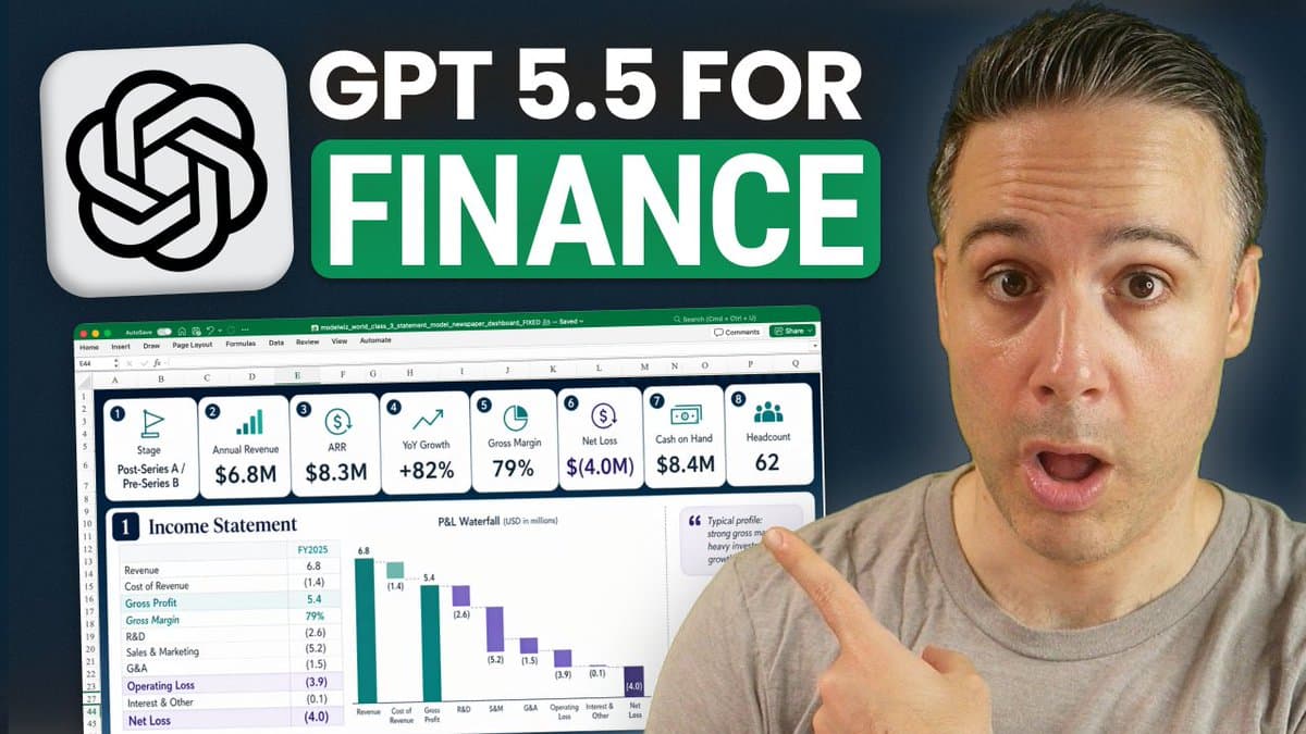 ChatGPT 5.5 Dazzles with Excel Visuals, Falters on Full Model