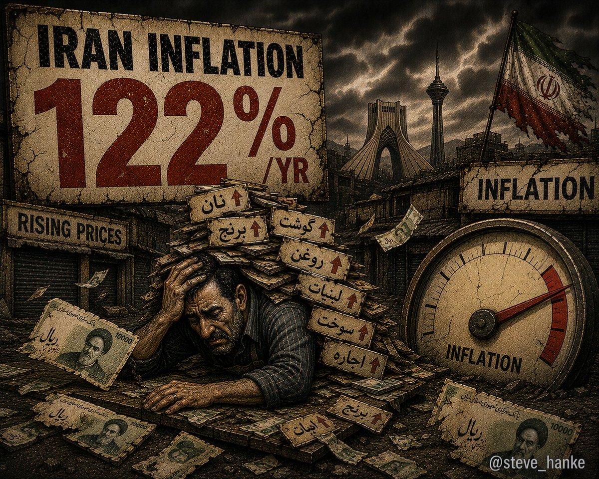 Iran's Inflation Hits 122%, World's Third Highest