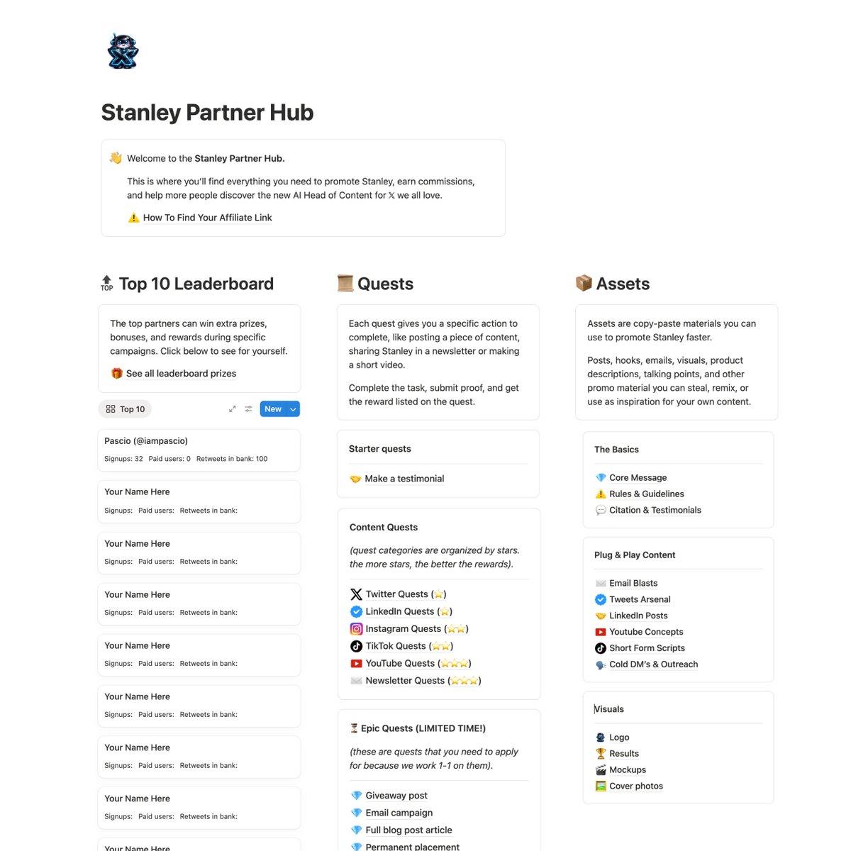 Join the Craziest Partner Program—Reply STANLEY