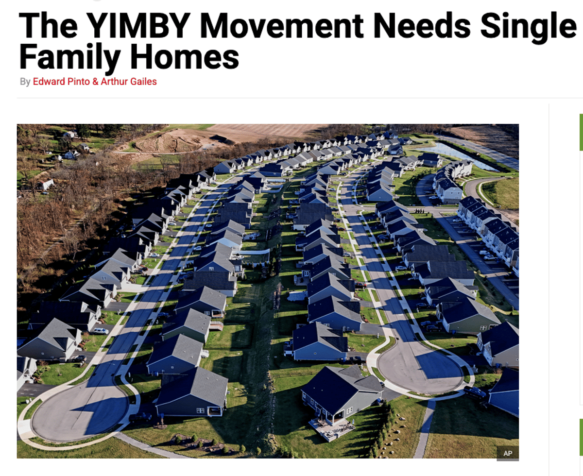 YIMBYs Support Single-Family Homes via California's Starter Act