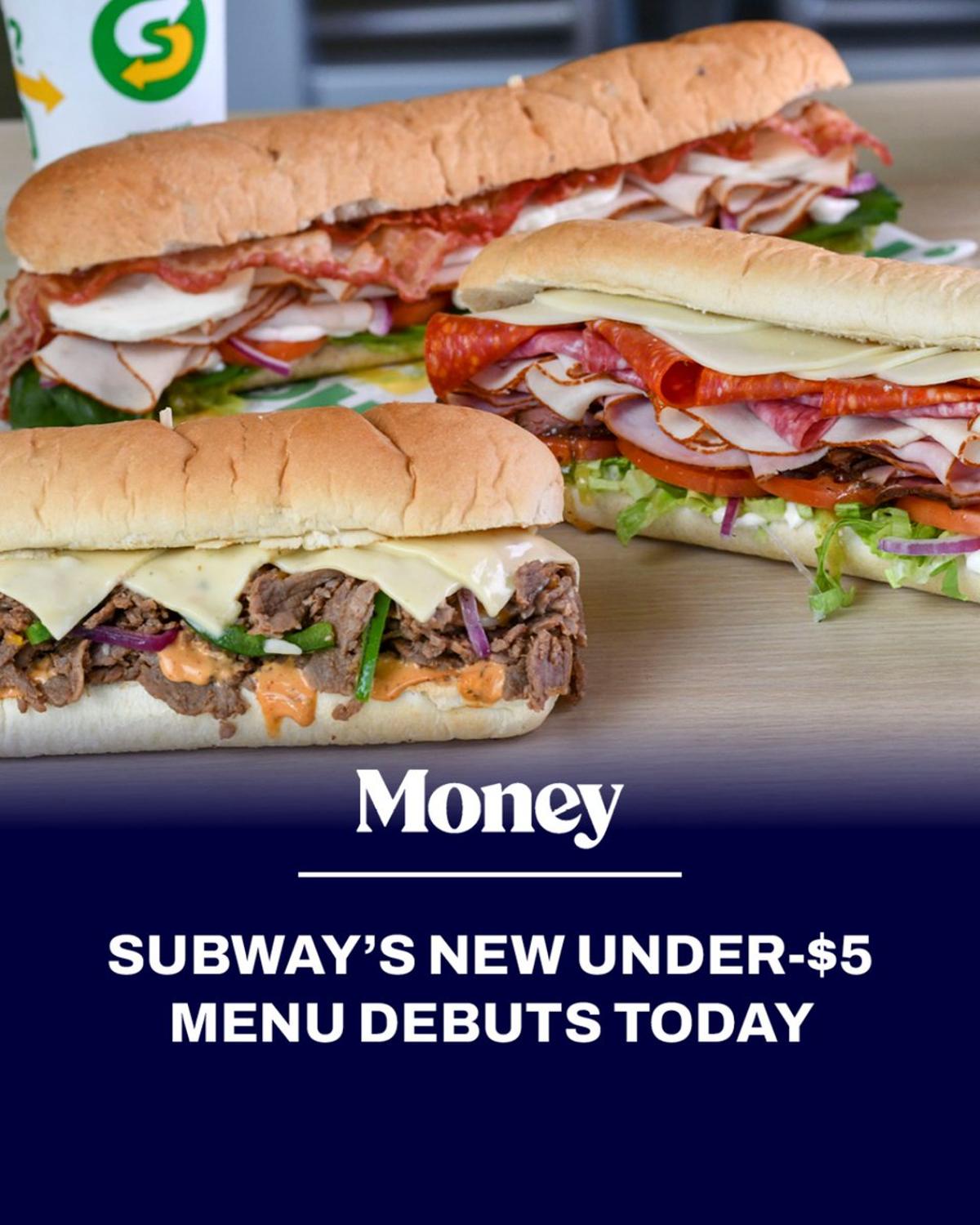 Subway Debuts $5 Value Menu with 15 Options