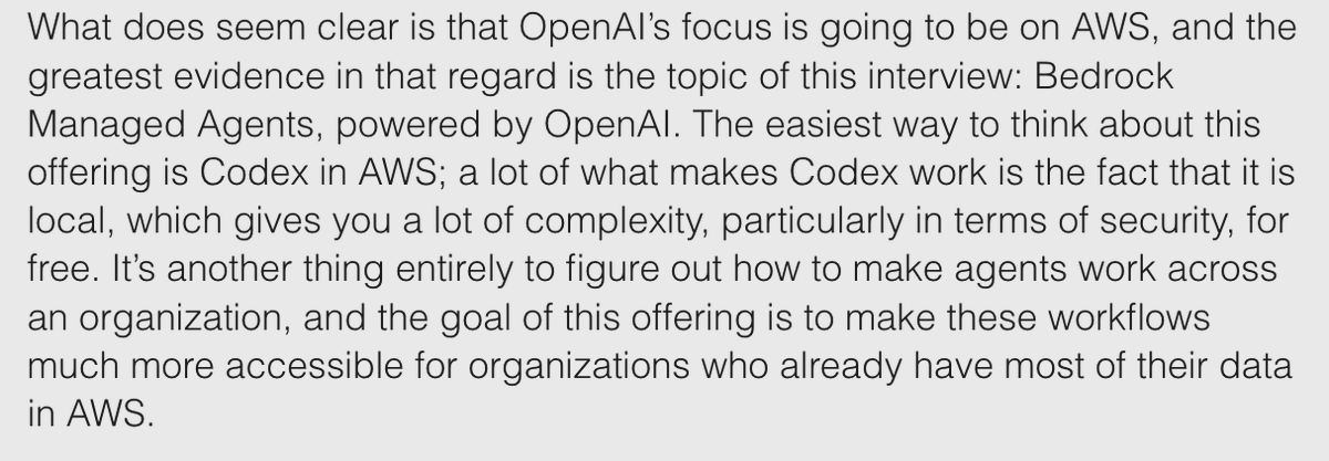 Customers Demand OpenAI on Trusted AWS Platform