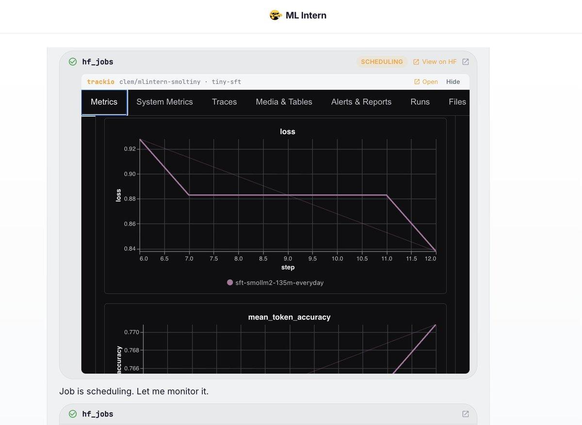 Real‑time Training Metrics Now Built Into ML Intern