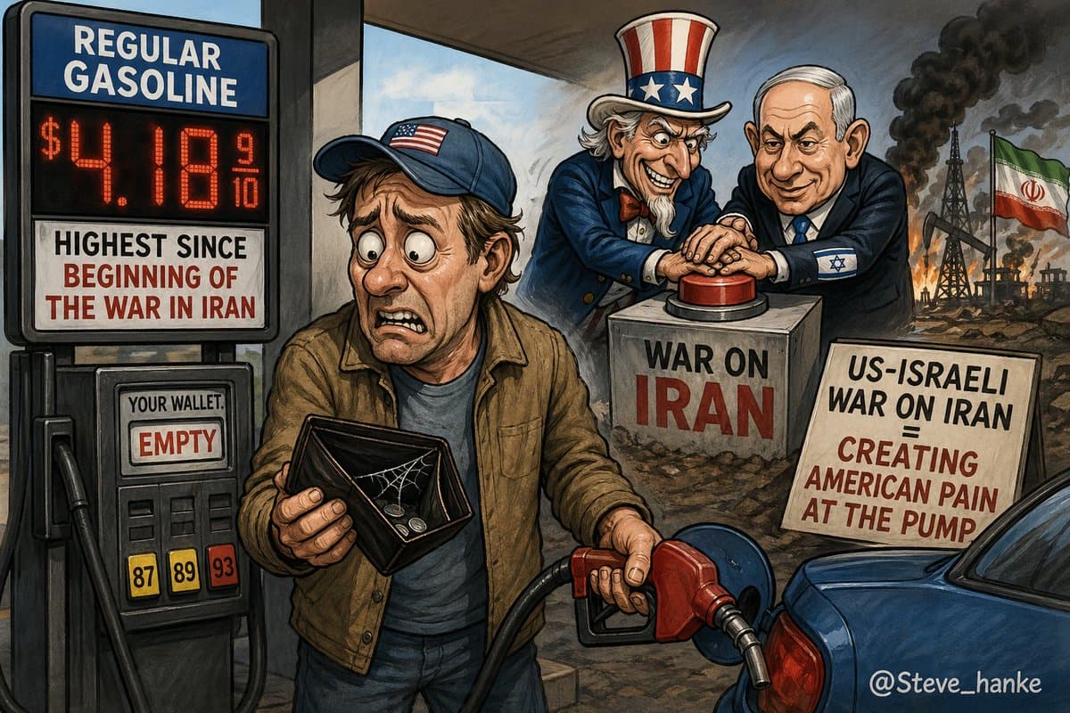 US Gas Hits $4.18 Amid US‑Israeli Iran Conflict