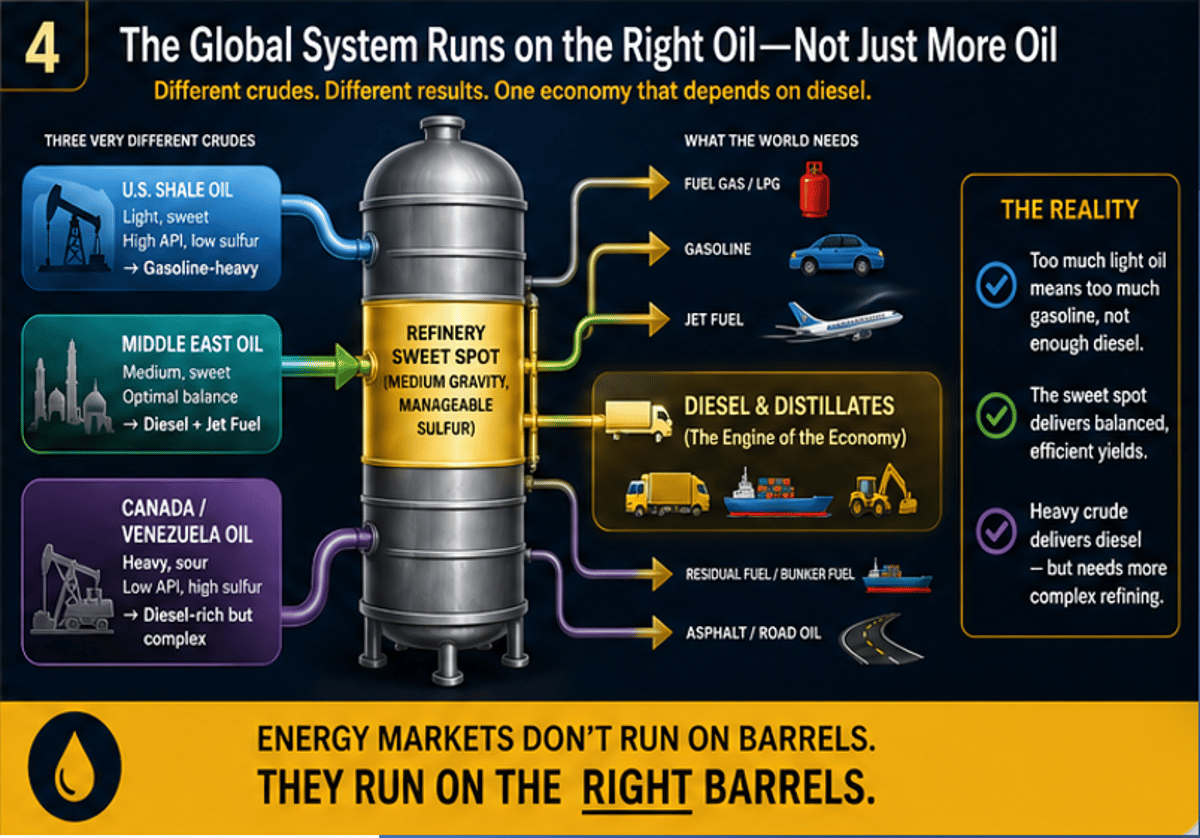 Global Economy Needs Gulf-Quality Oil, Not US Crude