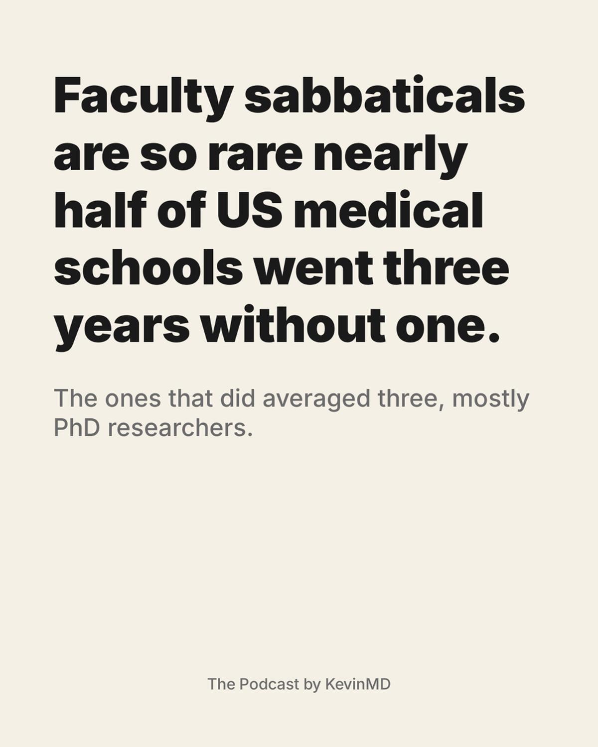 Clinician Sabbaticals: Rare, Reserved, and Hard‑Earned