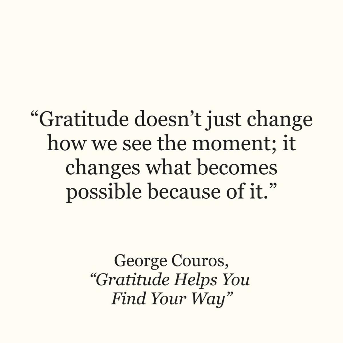 Gratitude Shines Brightest in Moments of Loss