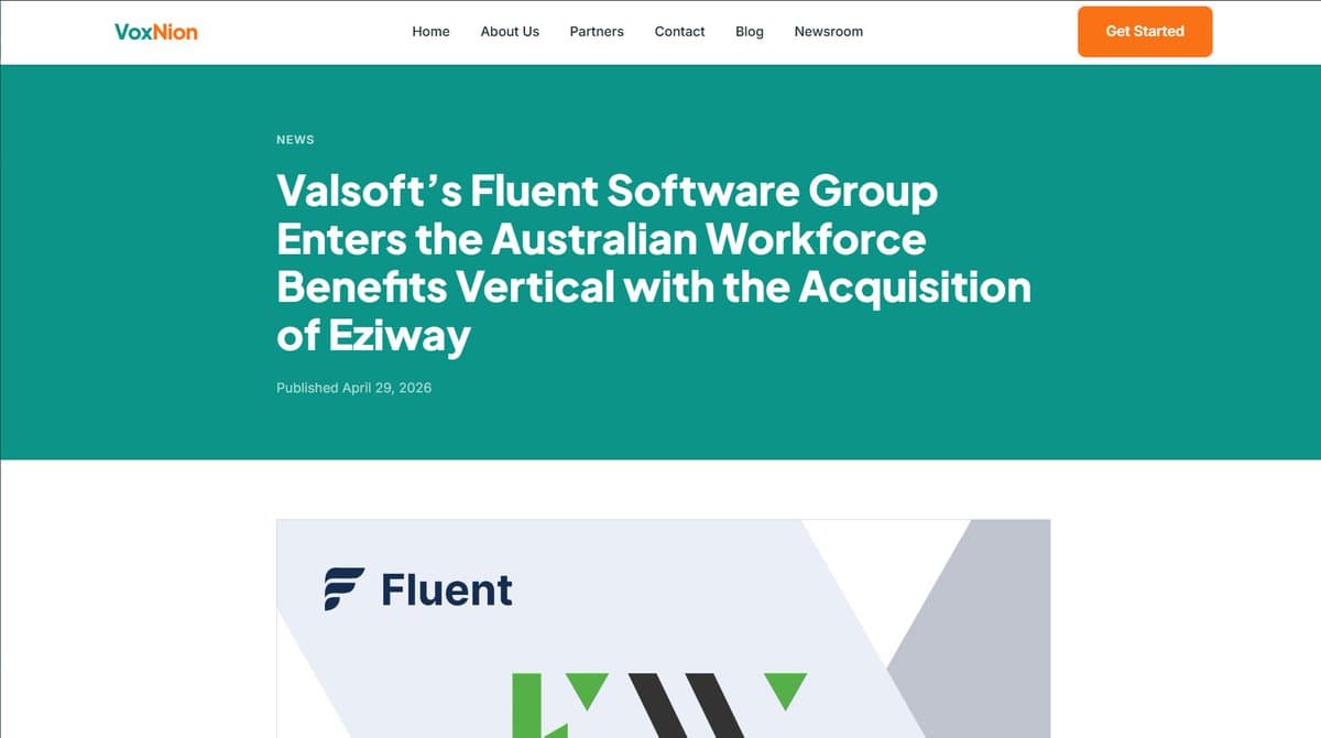 Fluent Software Group Expands Into Australian Benefits Market