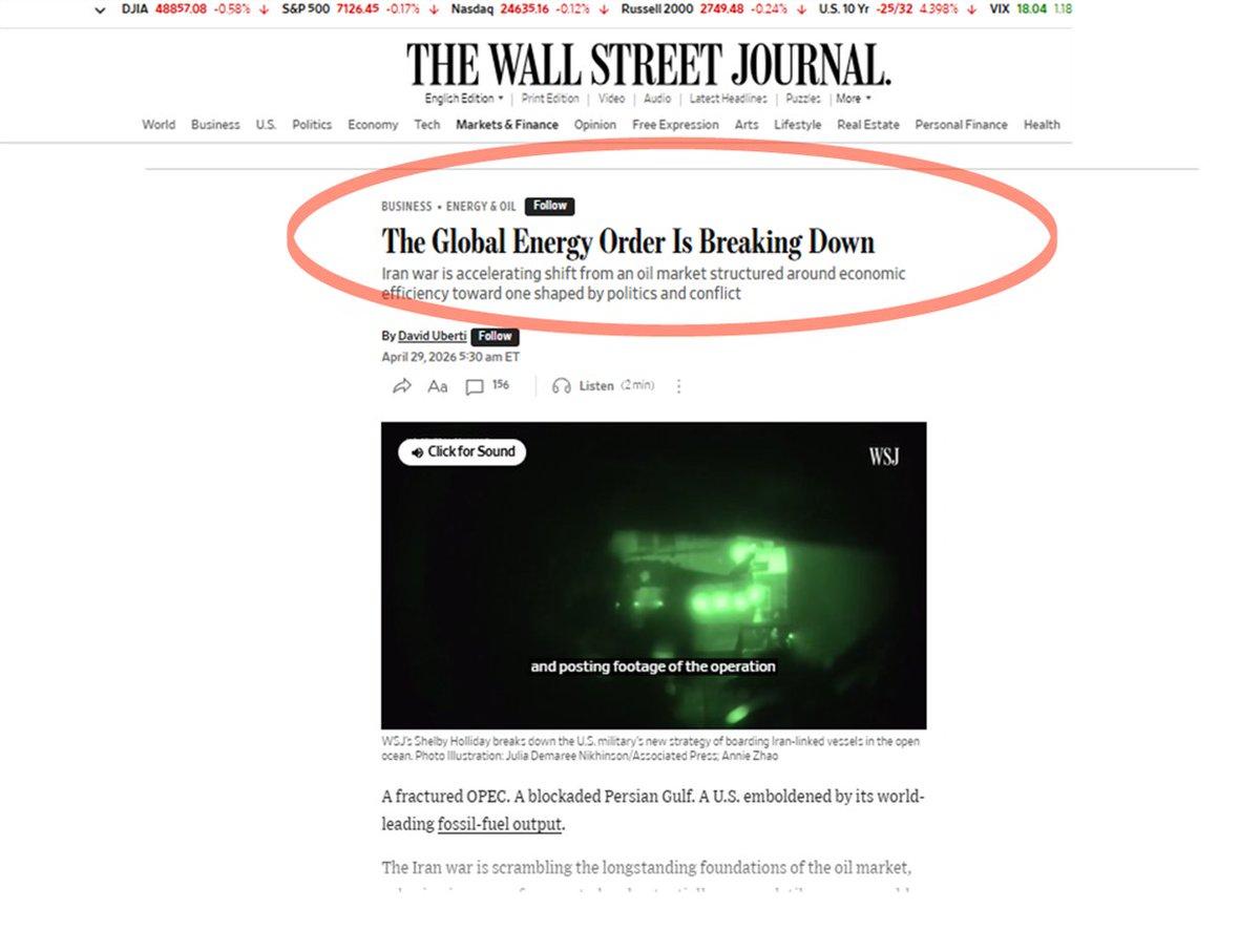 WSJ Repeats Our Client Insights After Seven Weeks