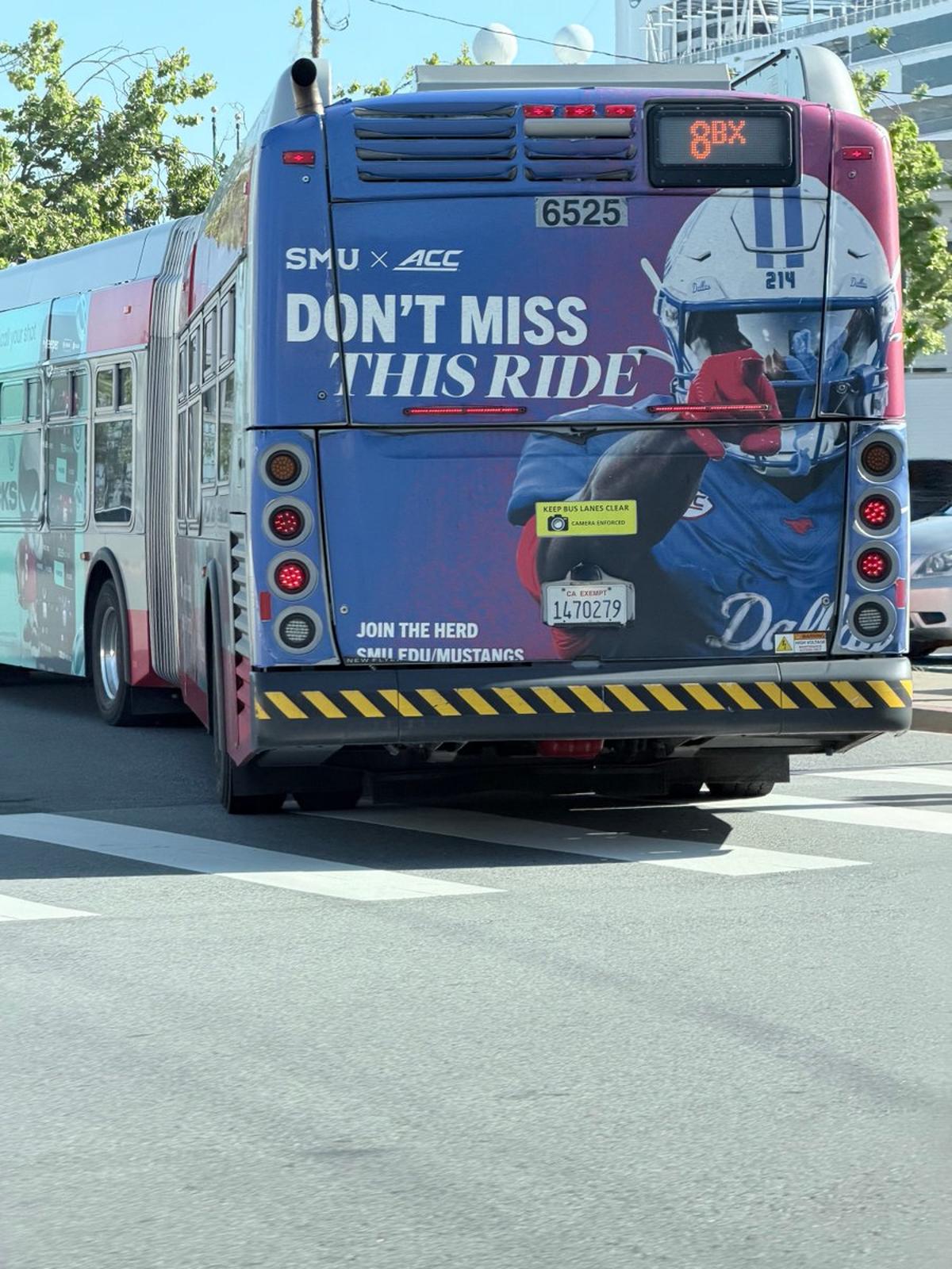 SMU Takes Football Hype to San Francisco Streets