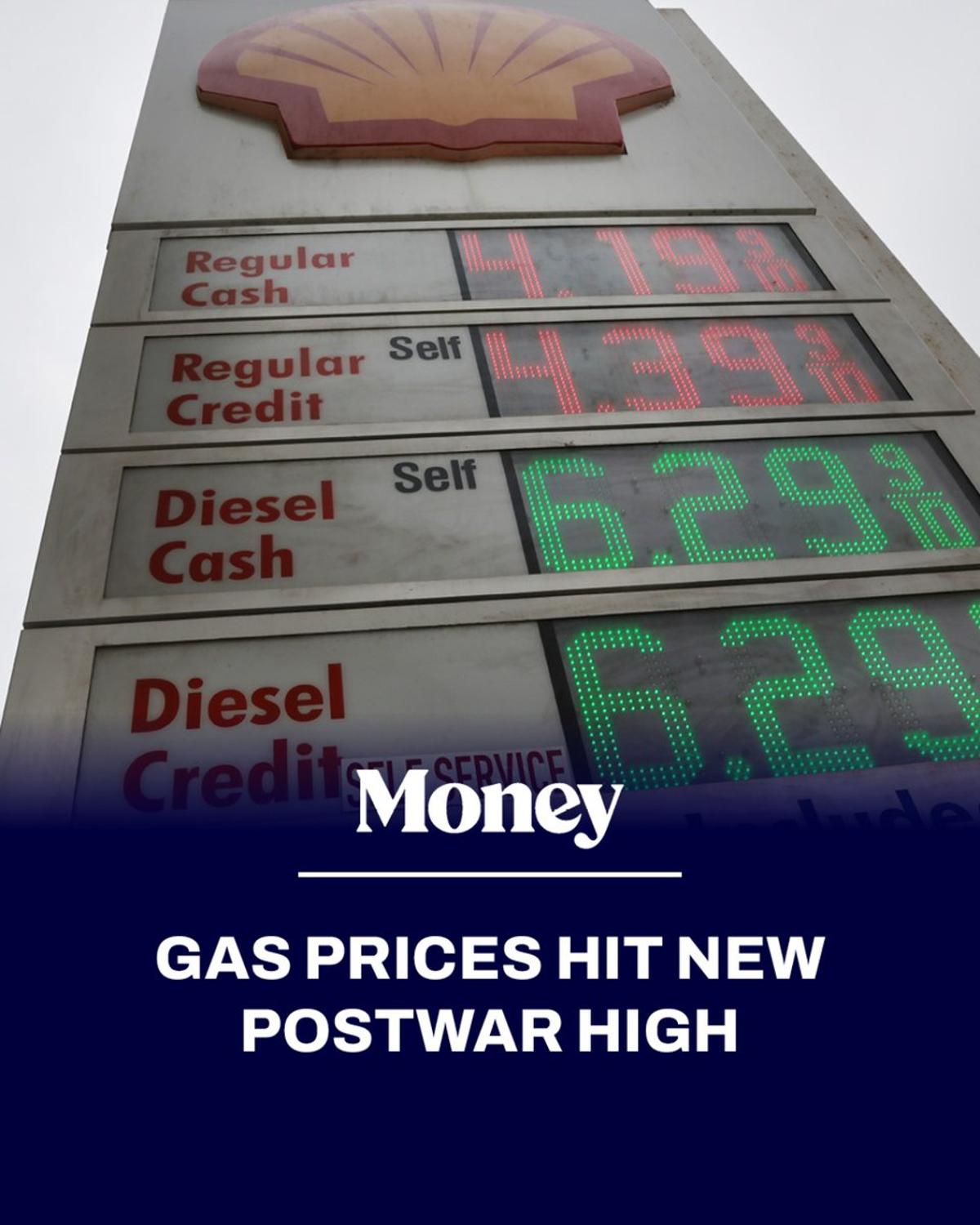 Gas Prices Hit Postwar High, Burdening Low‑Income Families