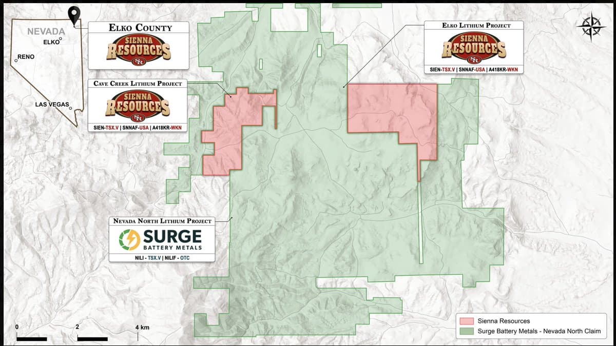 Sienna’s Cave Creek Taps Same High‑grade Lithium Zone as Surge
