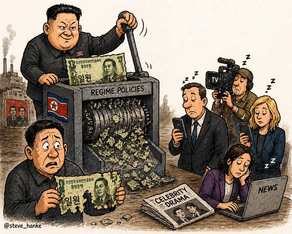 North Korean Won Plummets 69%, World's 2nd Worst Currency