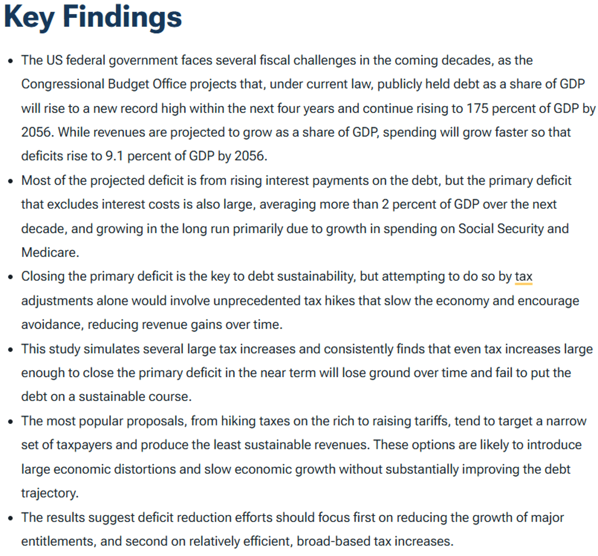 Debt Crisis Deepens; Simple Tax Hikes Won’t Fix It