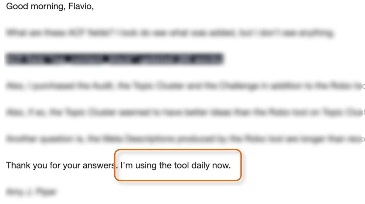 User Adopts My Roborank Tool Daily