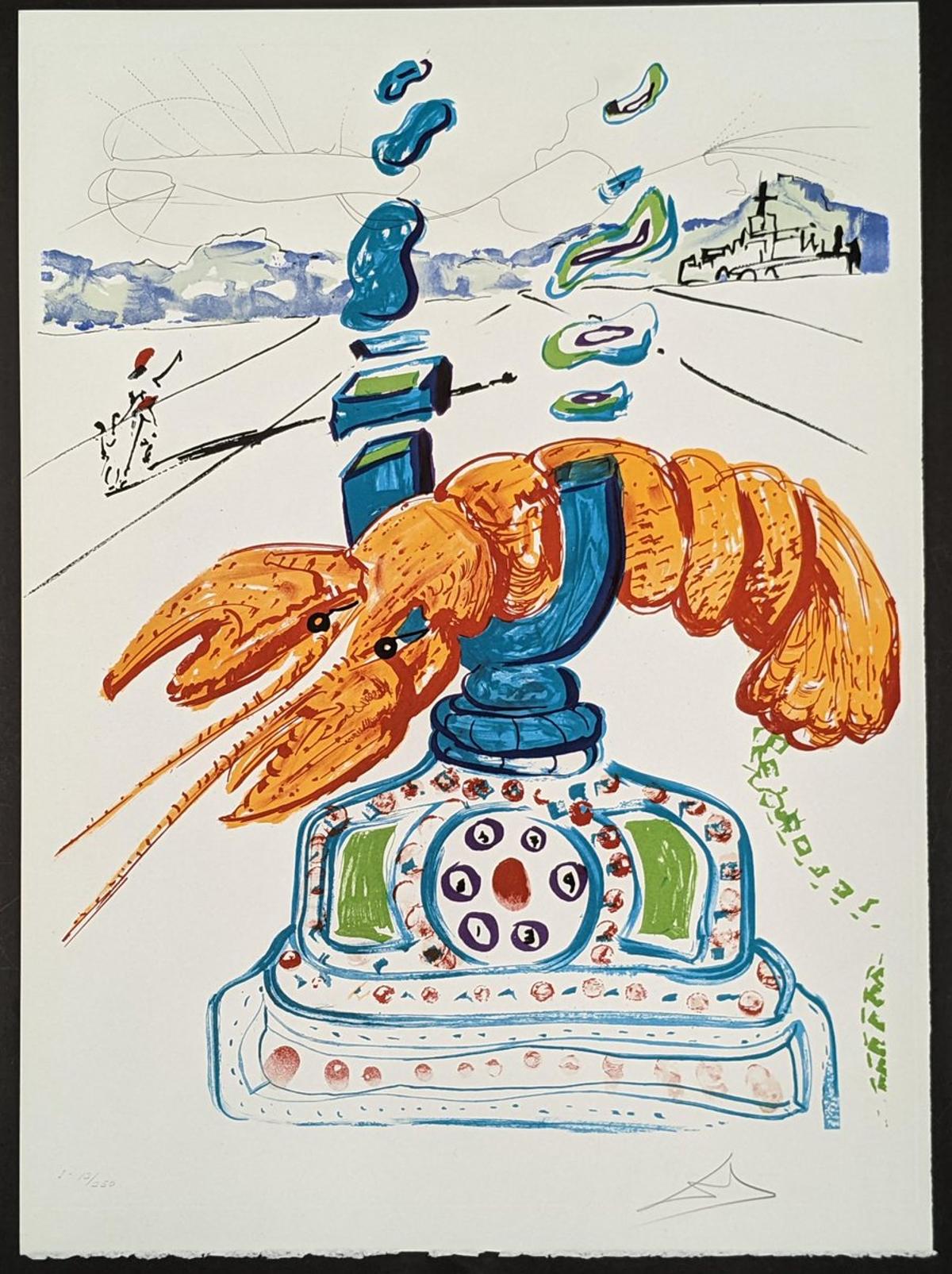 Dali's Surreal Vision Forecasts Cybernetic Lobster Telephone