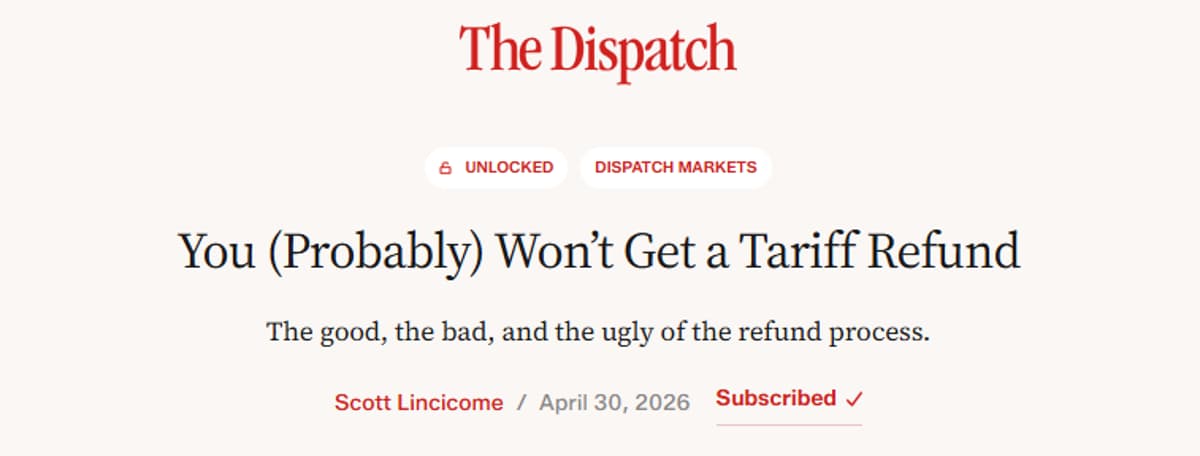 Most Tariff Refunds Won’t Reach Consumers or Small Businesses
