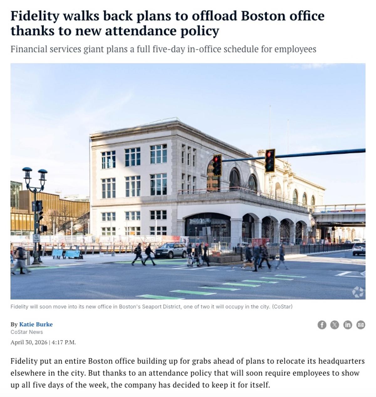 Fidelity Expands Boston Footprint, Cancels Office Consolidation