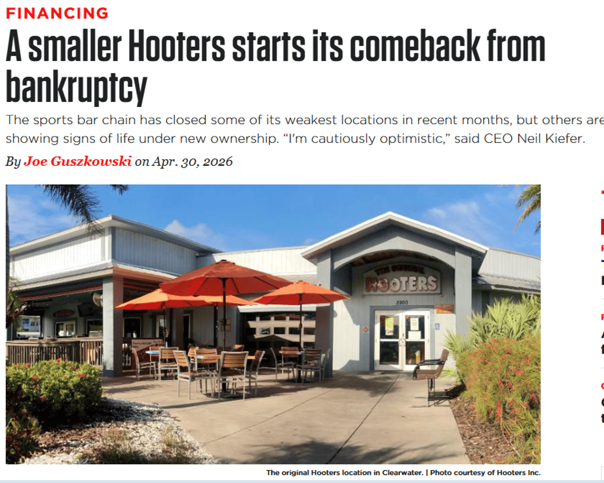 Back-to-Basics Strategy Revives Struggling Hooters Brand