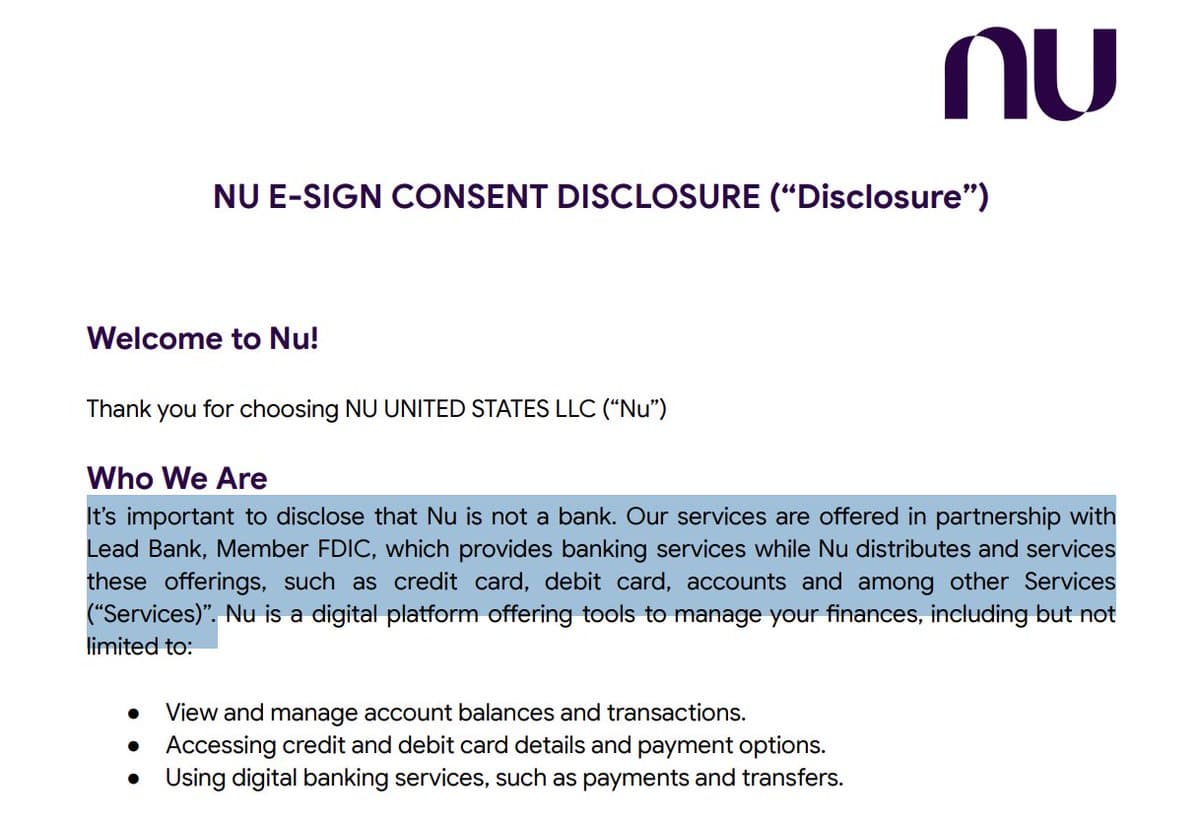 Nubank Rolls Out Interim Product with Lead