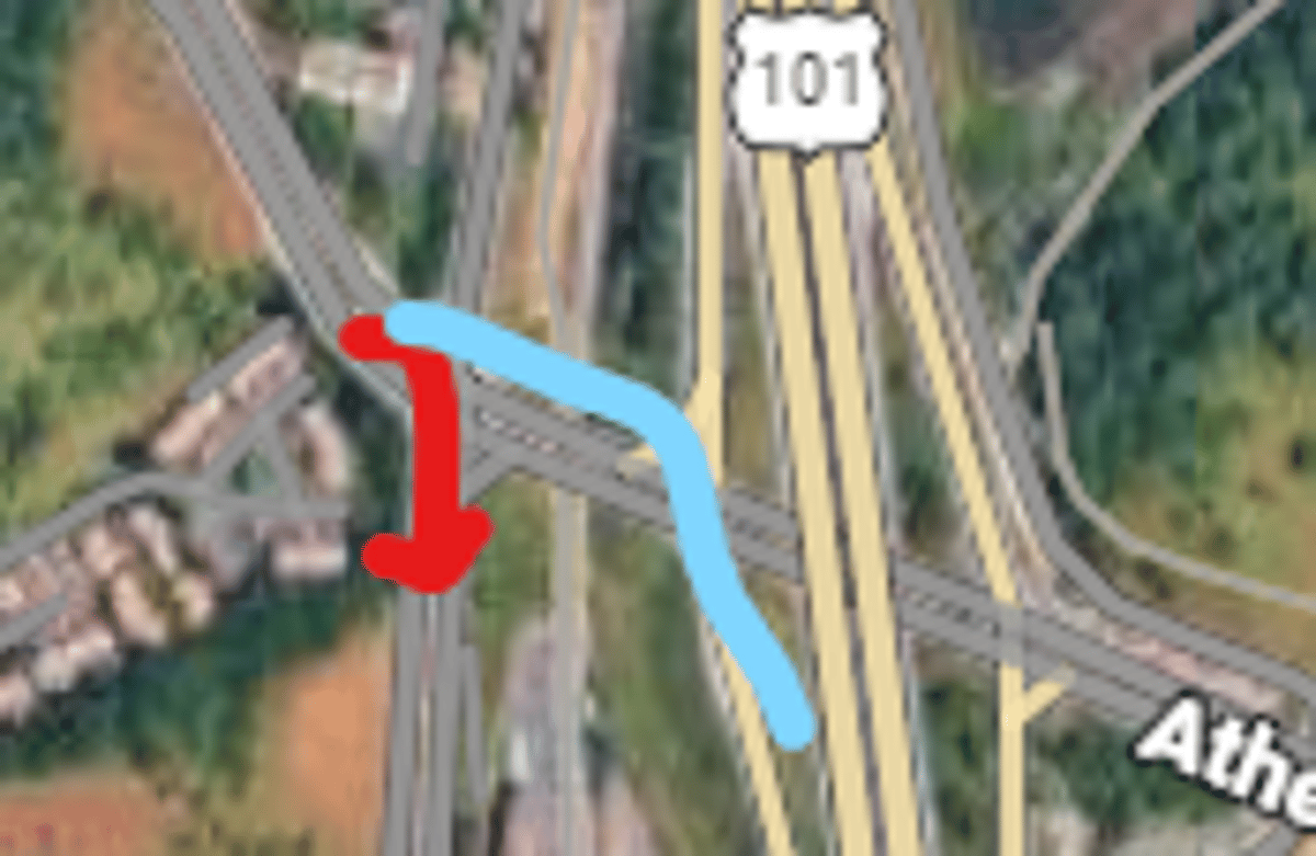 FSD Repeatedly Misroutes at 101 Ramp Despite Correct Map