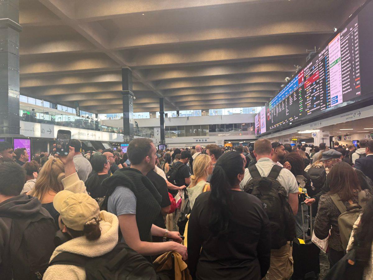 Euston Packed Like Melania Movie Premiere Crowd