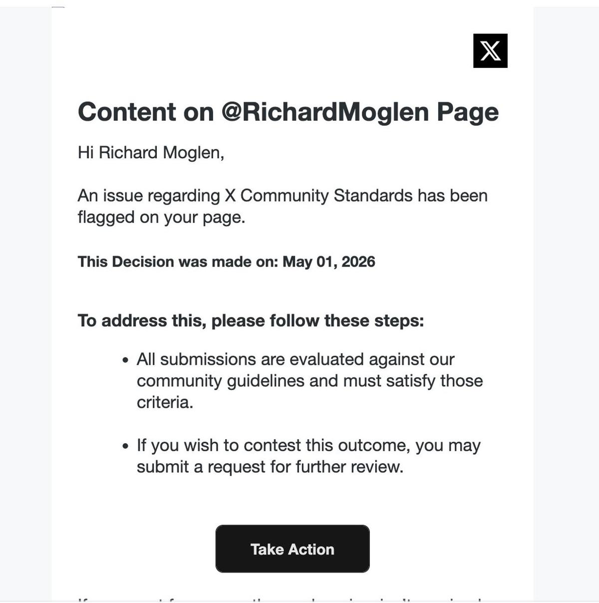 Beware: Phishing Emails Pretending to Be X