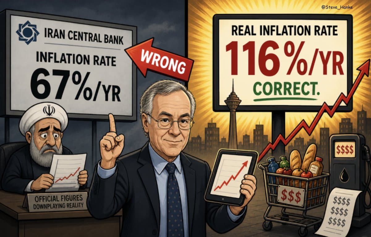 Iran's True Inflation Hits 116% Annually, Not 67%
