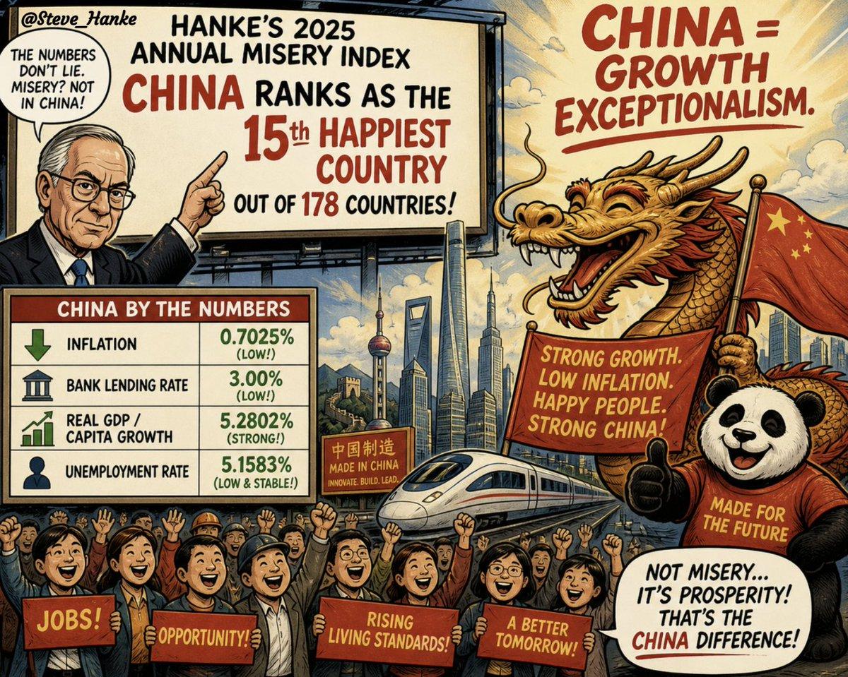 China's Low Inflation, Strong Growth Boost Happiness Ranking