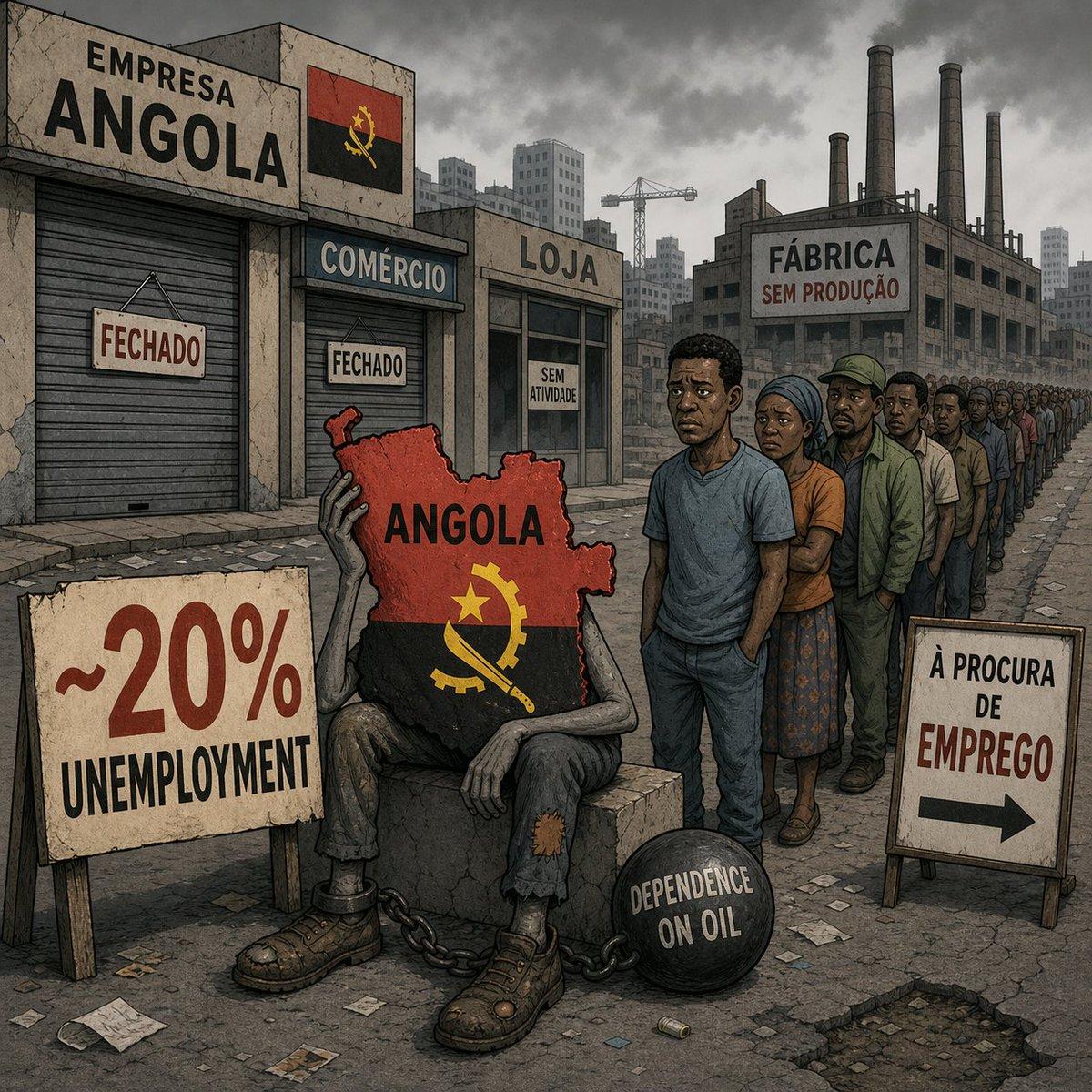 Angola Ranks 12th in Misery, Driven by 20% Unemployment