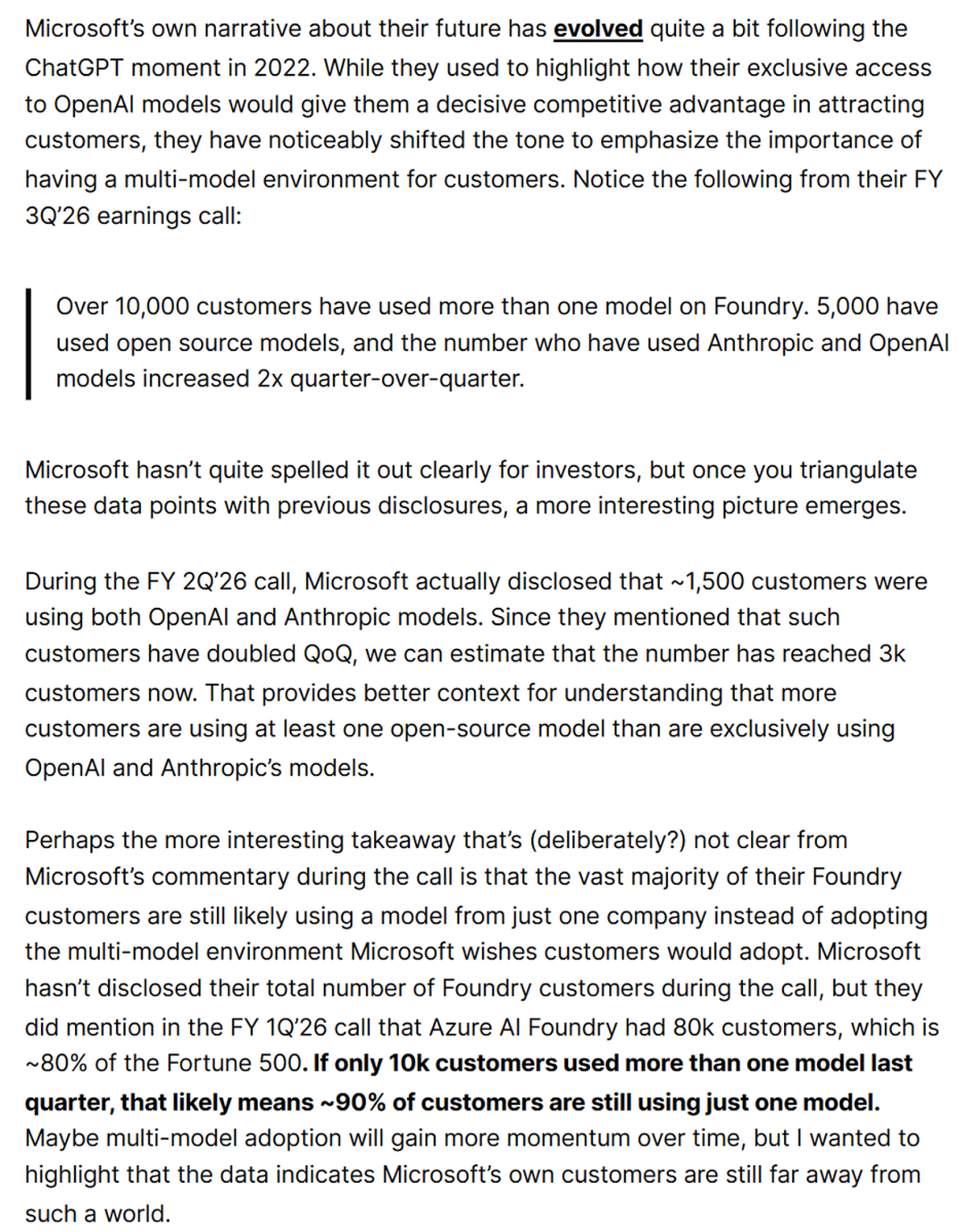 Most Foundry Users Stick to Single-Model Setup