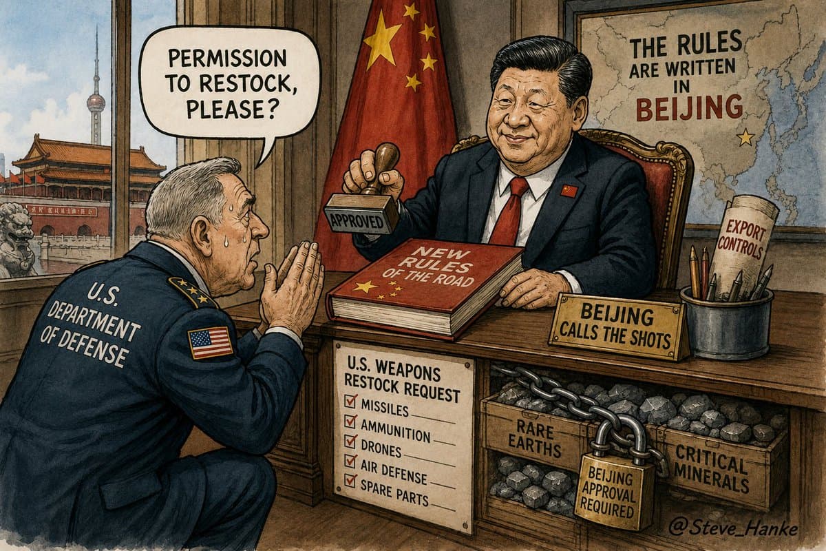 U.S. Weapon Restocking Now Requires Beijing's Approval