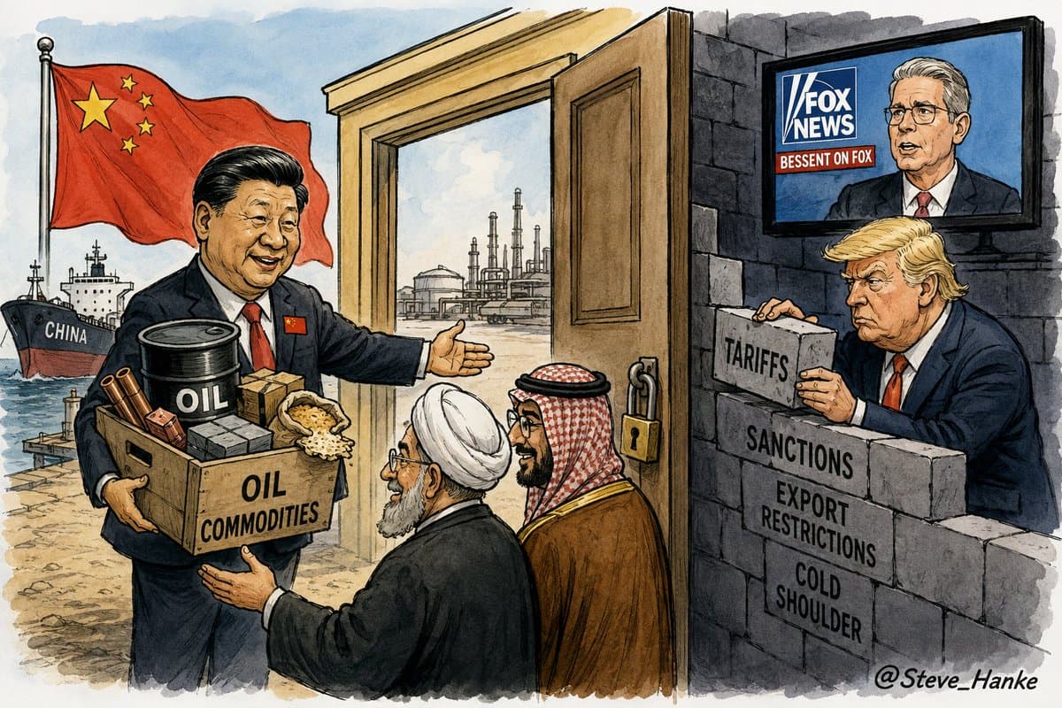 China Offers Aid as US Builds Walls