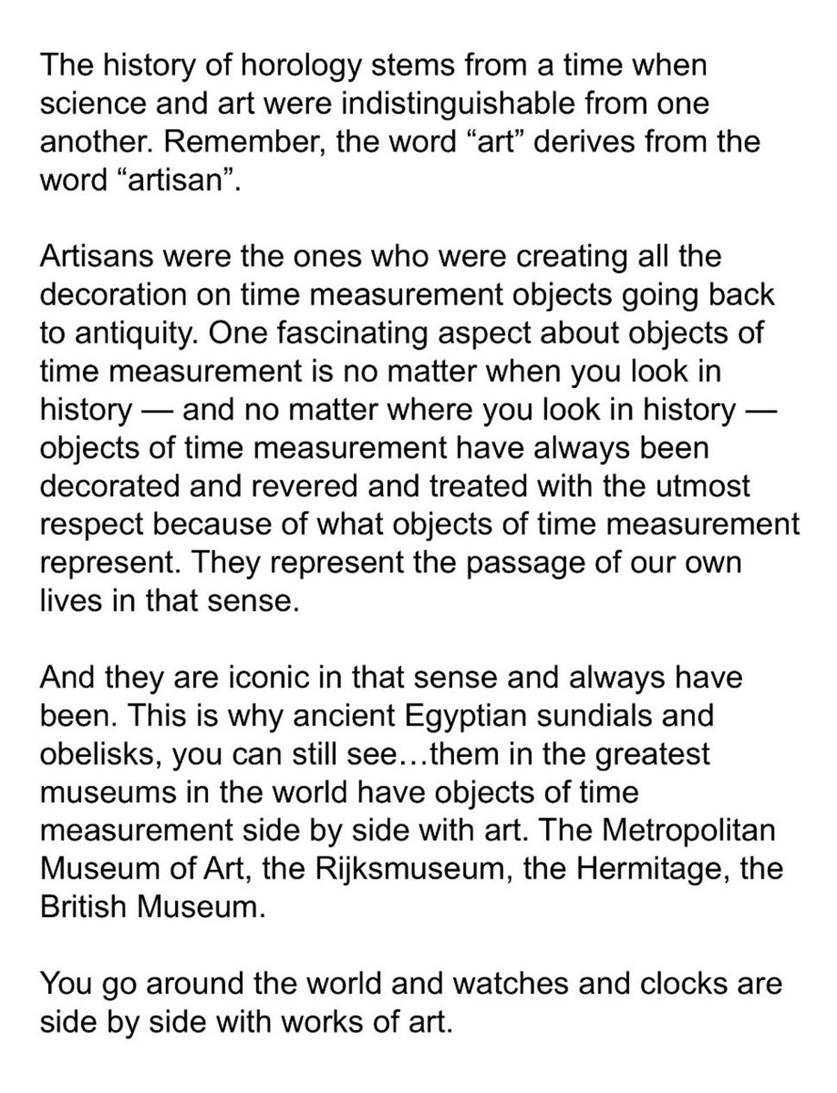 Horology's Interdisciplinary Power Explained by AP's Complications Chief