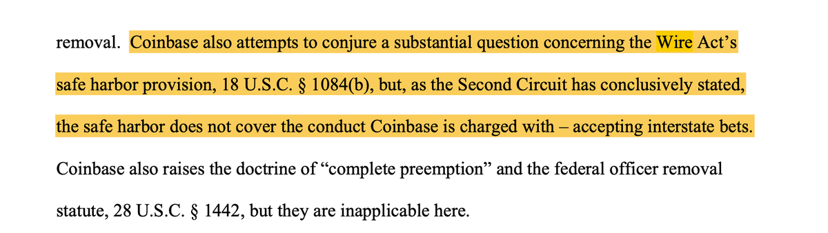 NY AG: Coinbase Misreads Wire Act Safe Harbor