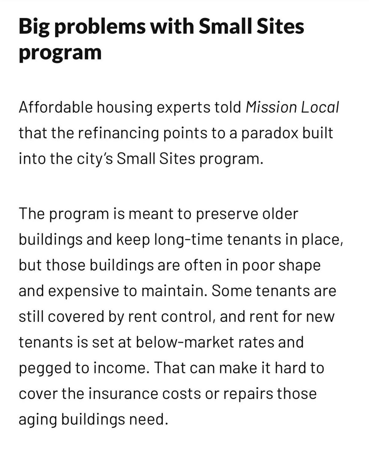 Rent Control Makes Nonprofit Housing Maintenance Financially Unsustainable