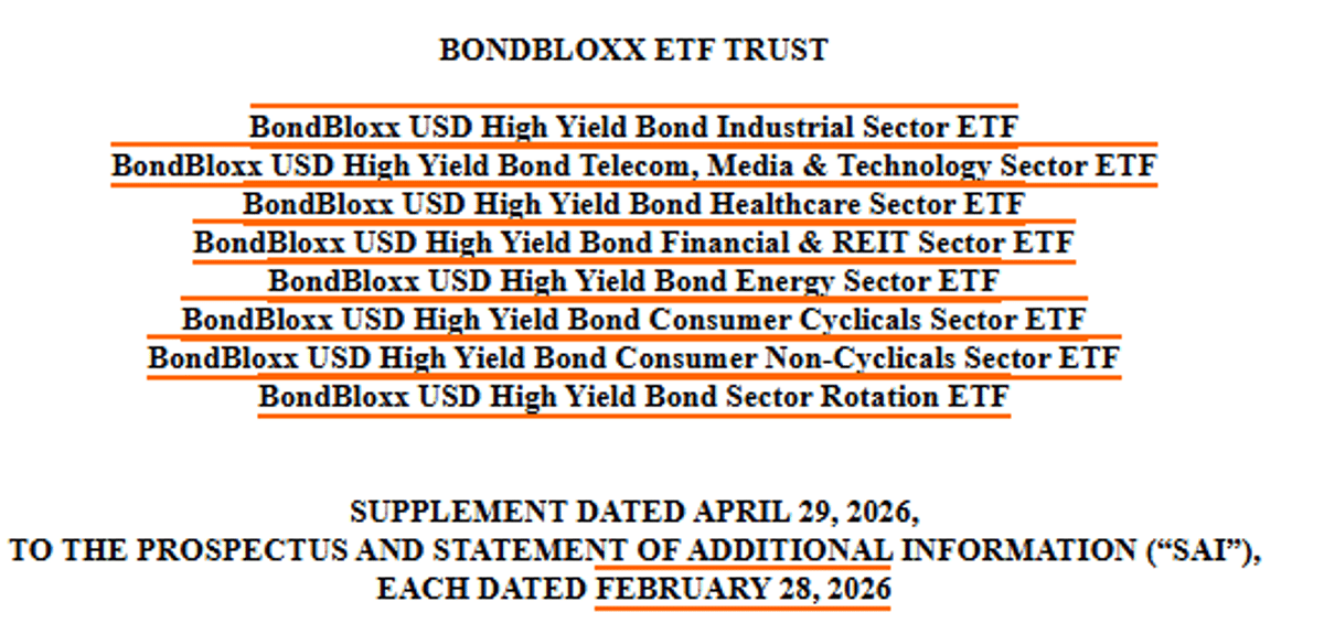 Bond Sector ETFs Flop as BondBloxx Liquidates