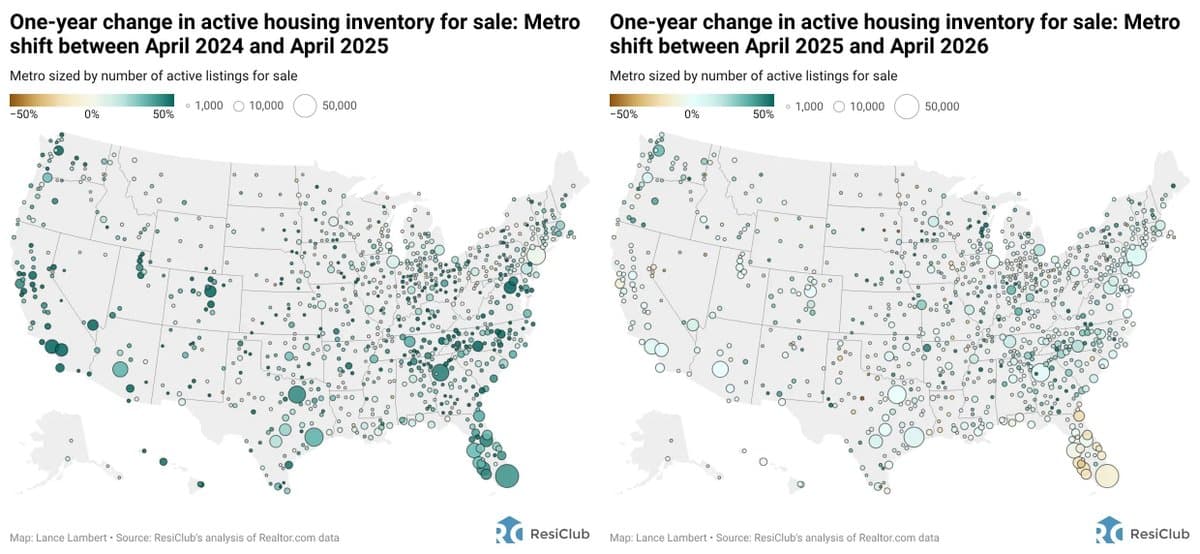 Housing Inventory Shrinks Year‑over‑year, Accelerating Sharply