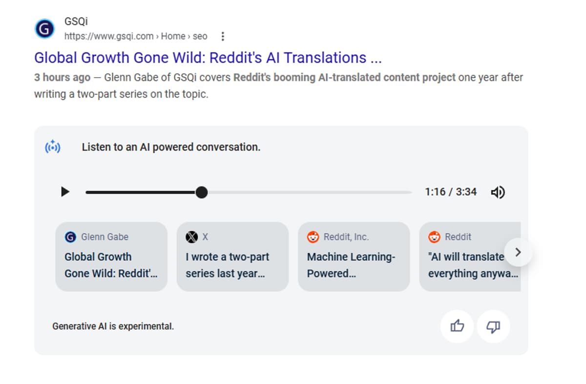 Google Instantly Creates Audio Overviews for Fresh Posts