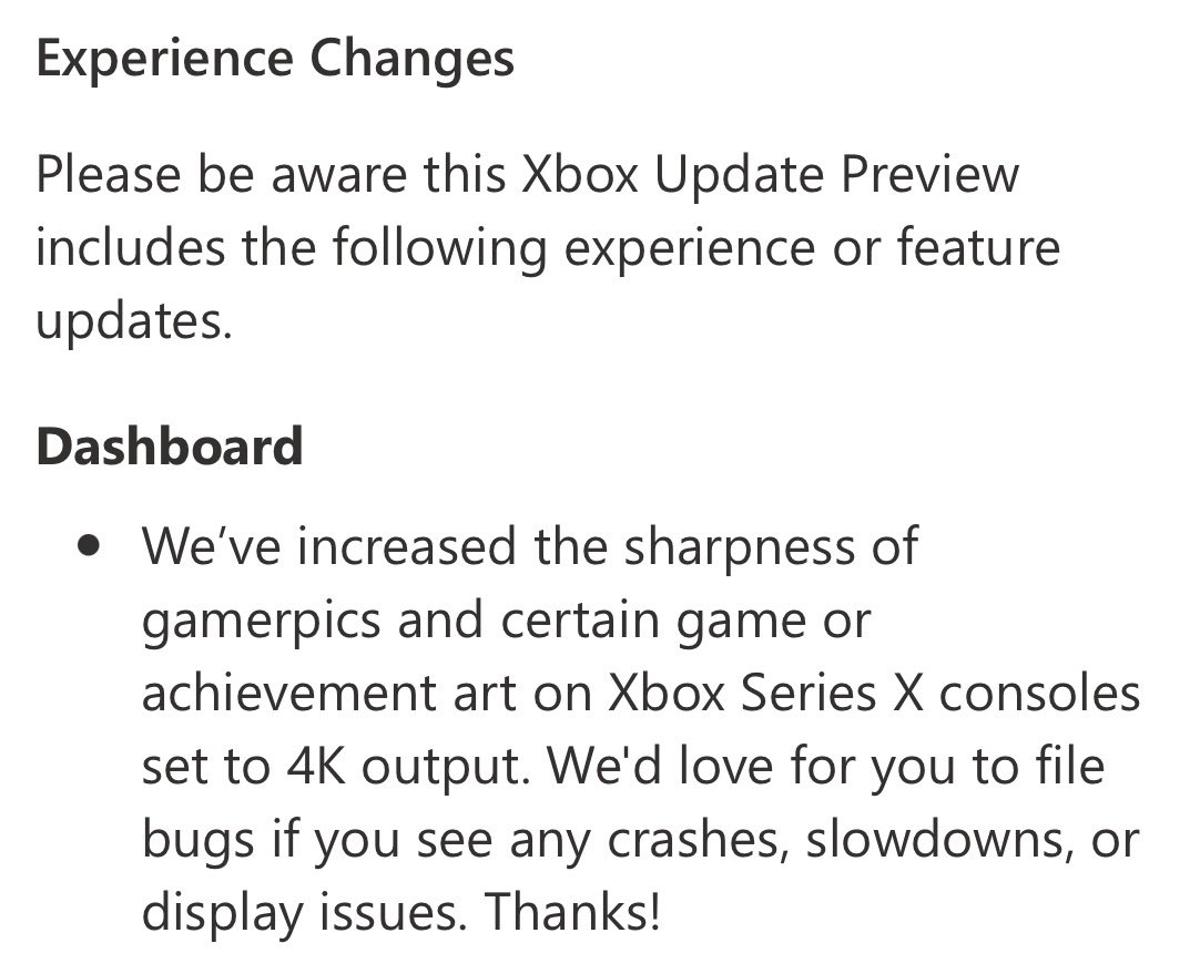 Xbox Series X Gets 4K Sharper Game Graphics Update