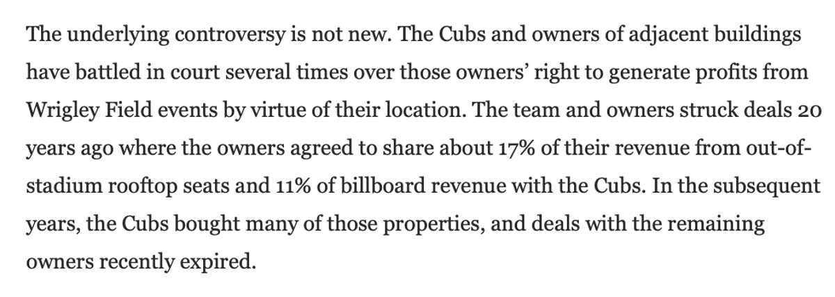 Cubs Acquire Rooftop Sites, Wrigley View Still Holds Out